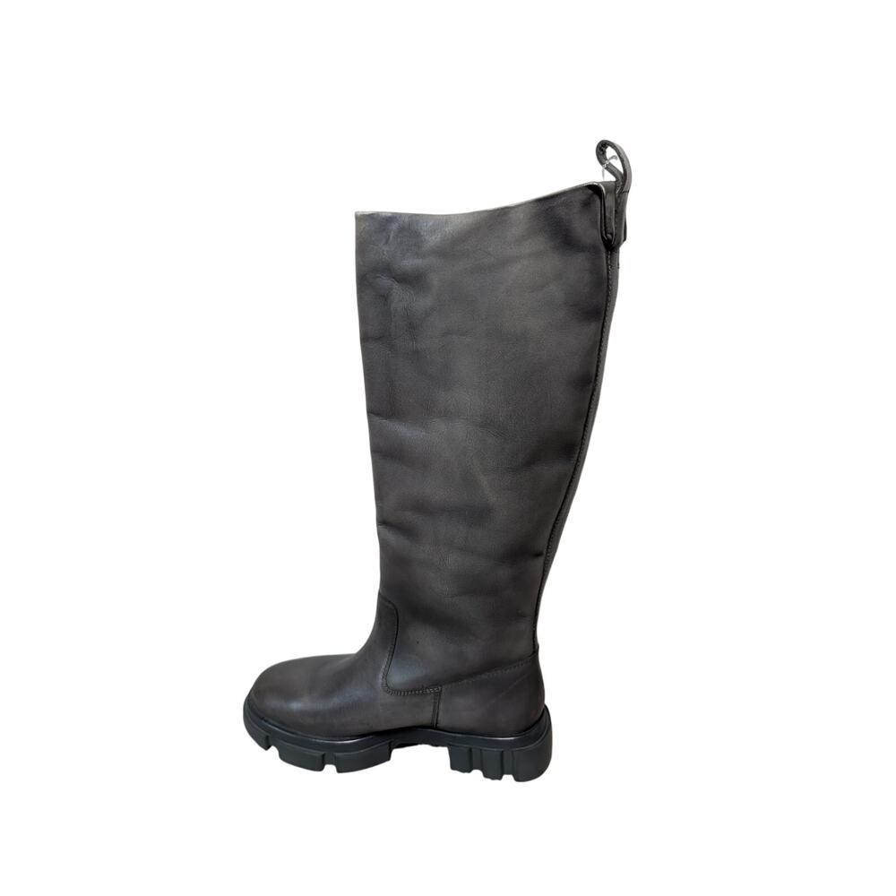 Free People Brooks Lug Sole Tall Boots Womens 38 US 7.5 Leather Goth Grunge